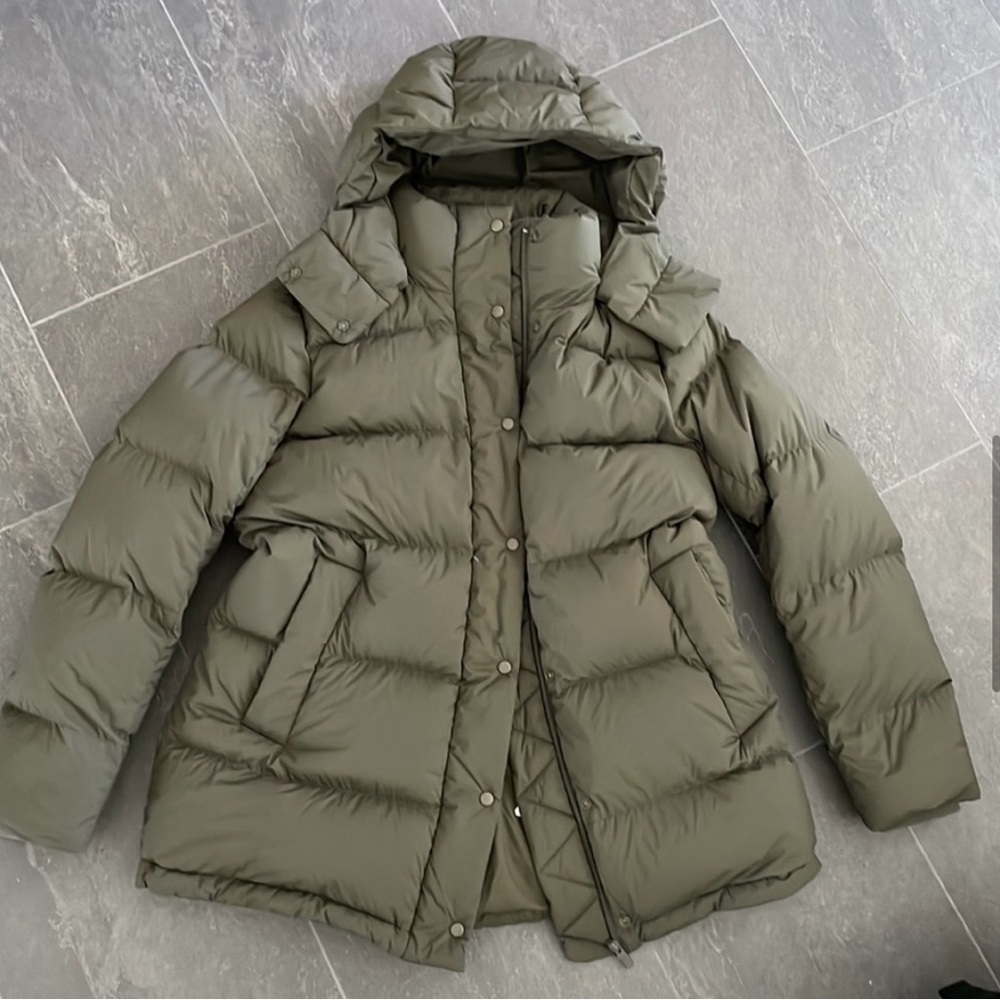 Olive Green Puffer Jacket